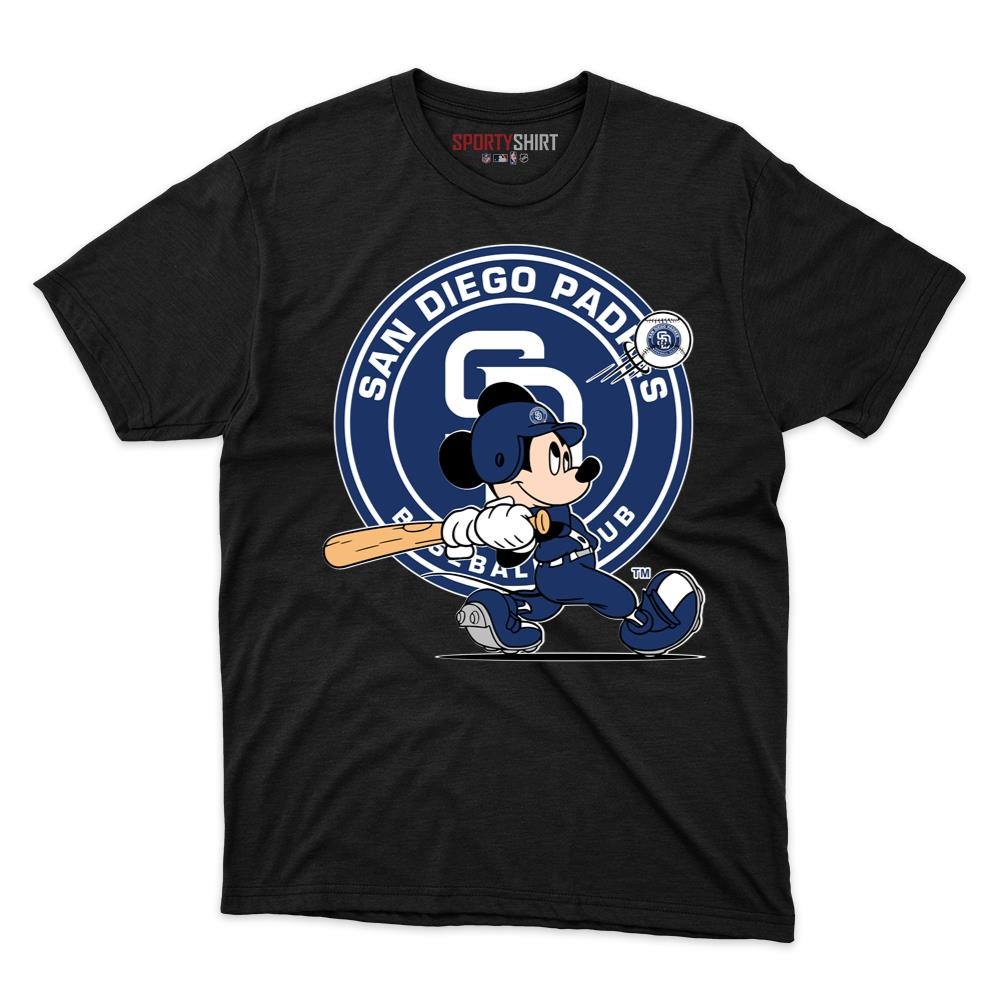 San Diego Padres Classic Mouse Player Unisex Shirt, Disney Cartoon Cotton Graphic Tee, Game Day Fan Gift