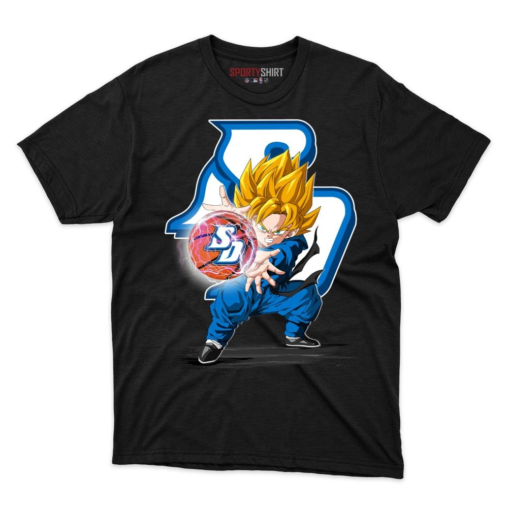 San Diego Toreros Goku Dragon Ball Z Anime Unisex Cotton Graphic Tee, Fan Shirt for Game Day