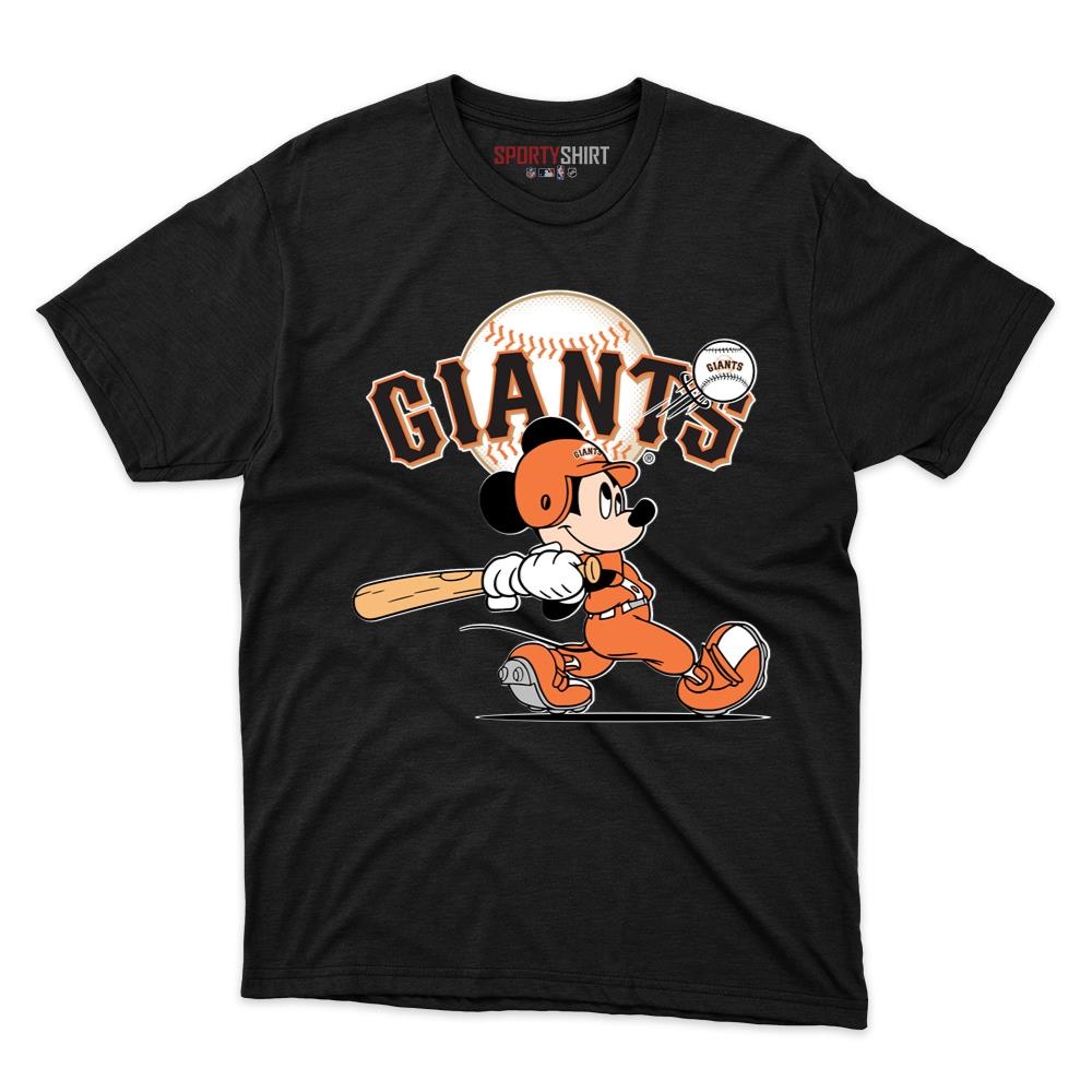 San Francisco Giants Cartoon Mouse Player Unisex Cotton Graphic Tee, Sports Fan Shirt for Game Day
