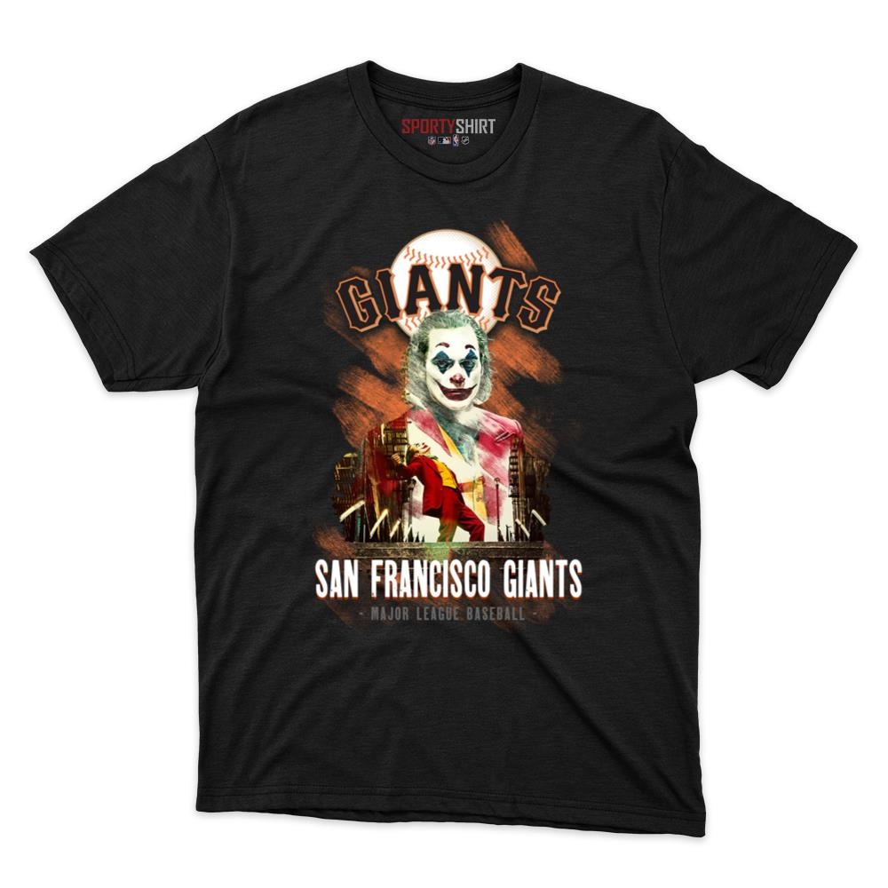 San Francisco Giants Put On A Happy Face Joker Unisex Cotton Graphic Tee, Funny Fan Shirt for Game Day