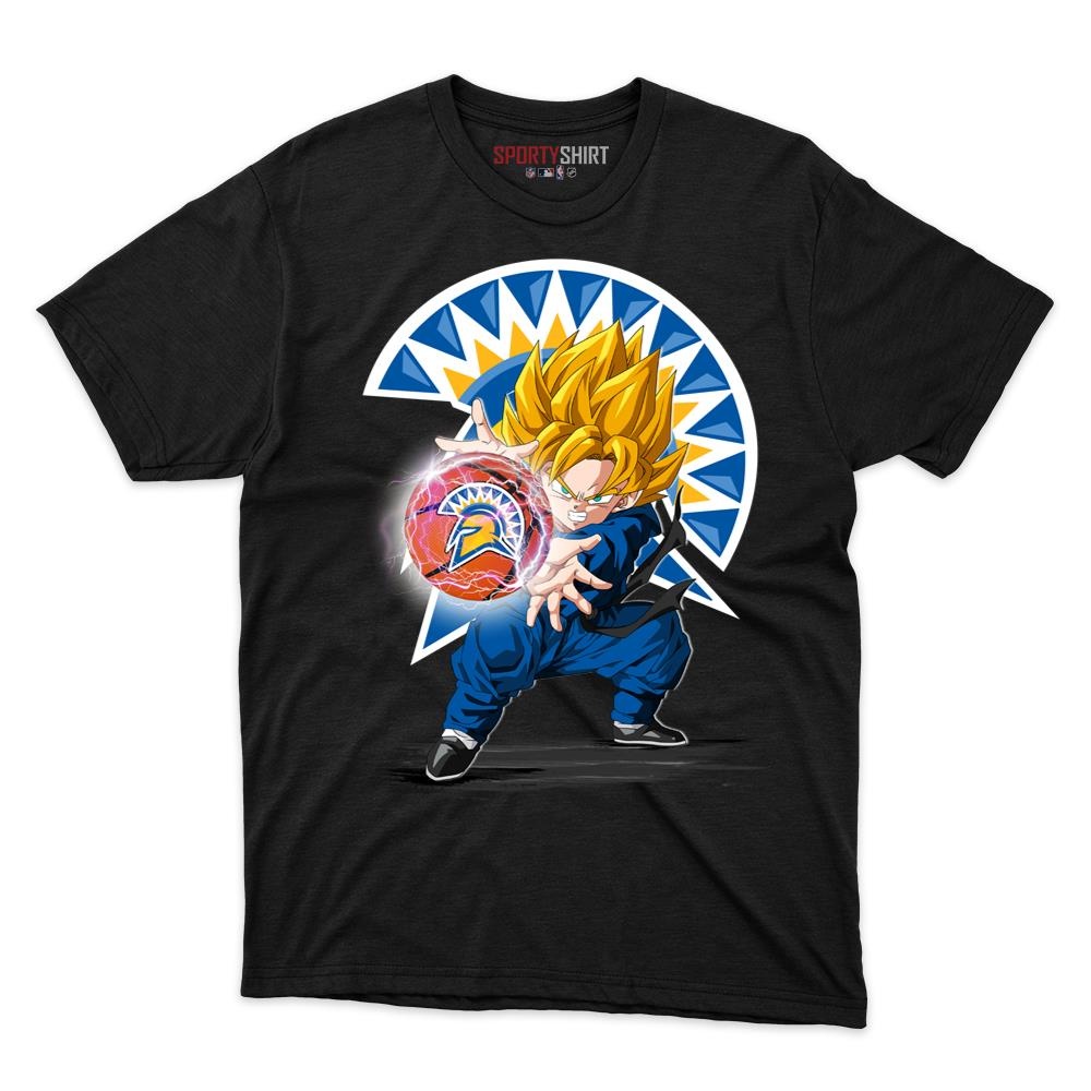 San Jose State Spartans Goku Dragon Ball Z Anime Unisex Cotton Graphic Tee, Fan Shirt for Game Day