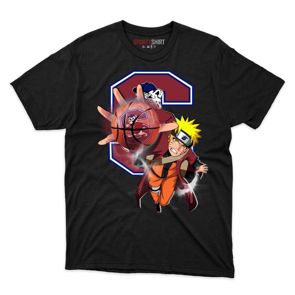 South Carolina State Bulldogs Naruto Uzumaki Ninja Anime Unisex Cotton Graphic Tee, Fan Shirt for Game Day