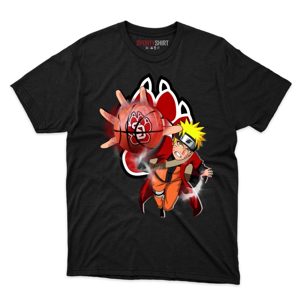 South Dakota Coyotes Naruto Uzumaki Ninja Anime Unisex Cotton Graphic Tee, Fan Shirt for Game Day