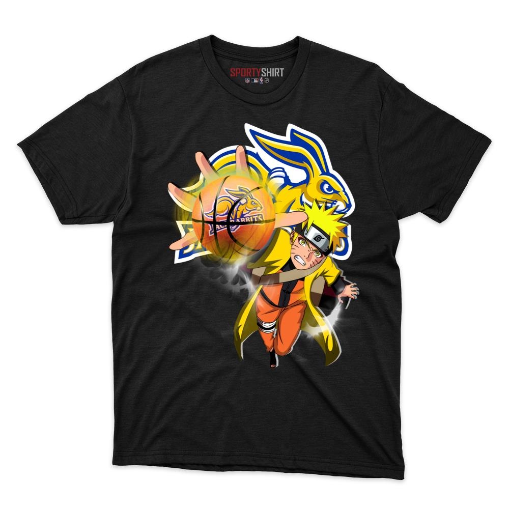 South Dakota State Jackrabbits Naruto Uzumaki Ninja Anime Unisex Cotton Graphic Tee, Fan Shirt for Game Day