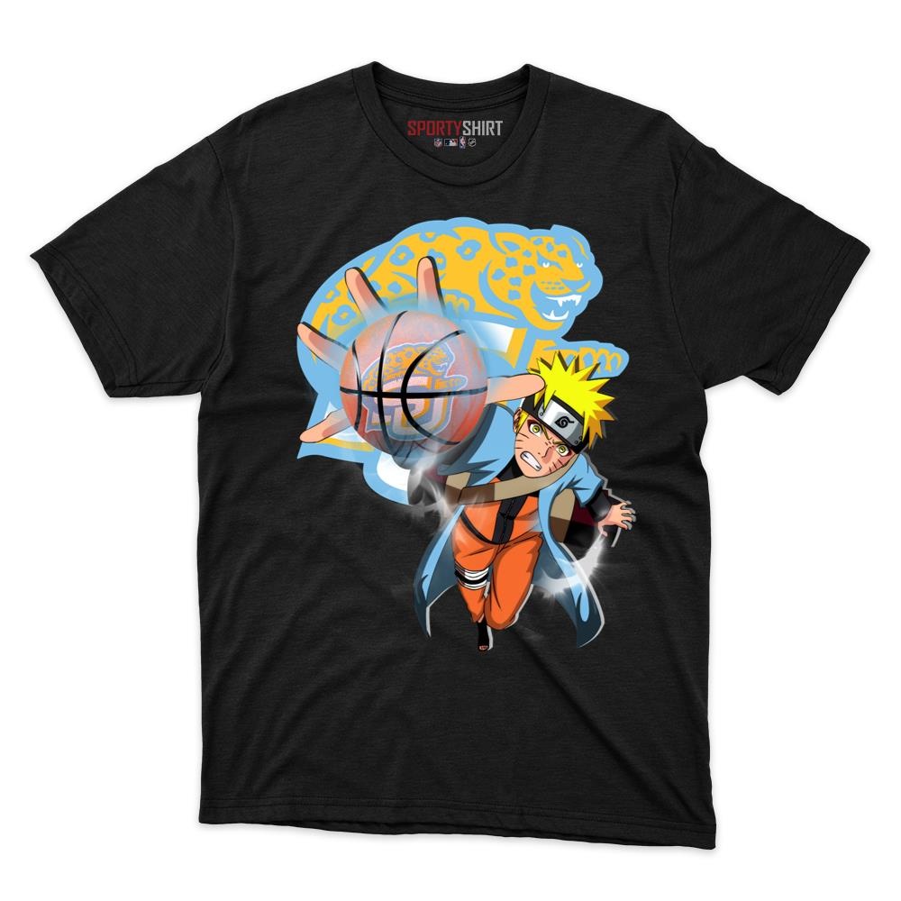 Southern Jaguars Naruto Uzumaki Ninja Anime Unisex Cotton Graphic Tee, Fan Shirt for Game Day