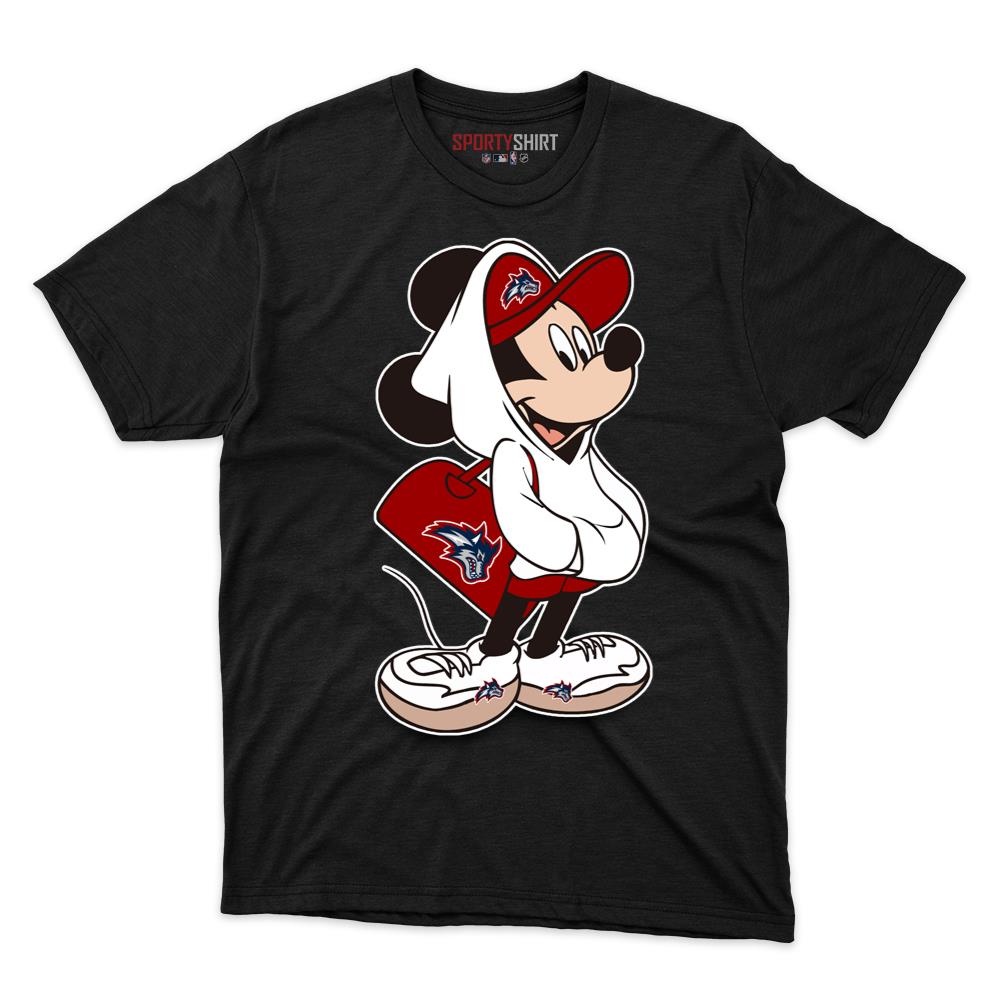 Stony Brook Seawolves Mickey Mouse Unisex Cotton Graphic Tee, Disney Cartoon Shirt, Game Day Fan Gift