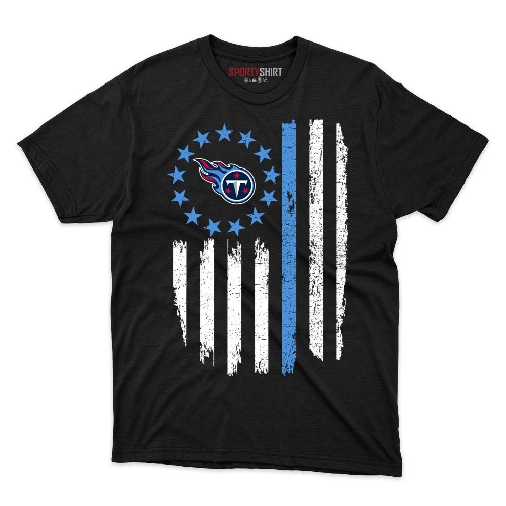 Tennessee Titans Betsy Ross Flag Unisex Cotton Graphic Tee, Patriotic Football Shirt, Game Day Fan Gift