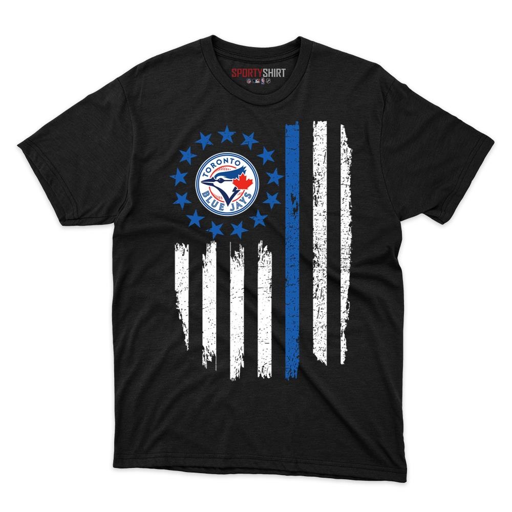 Toronto Blue Jays Betsy Ross American Flag Shirt, Patriotic Unisex Cotton Graphic Tee, Baseball Fan Gift
