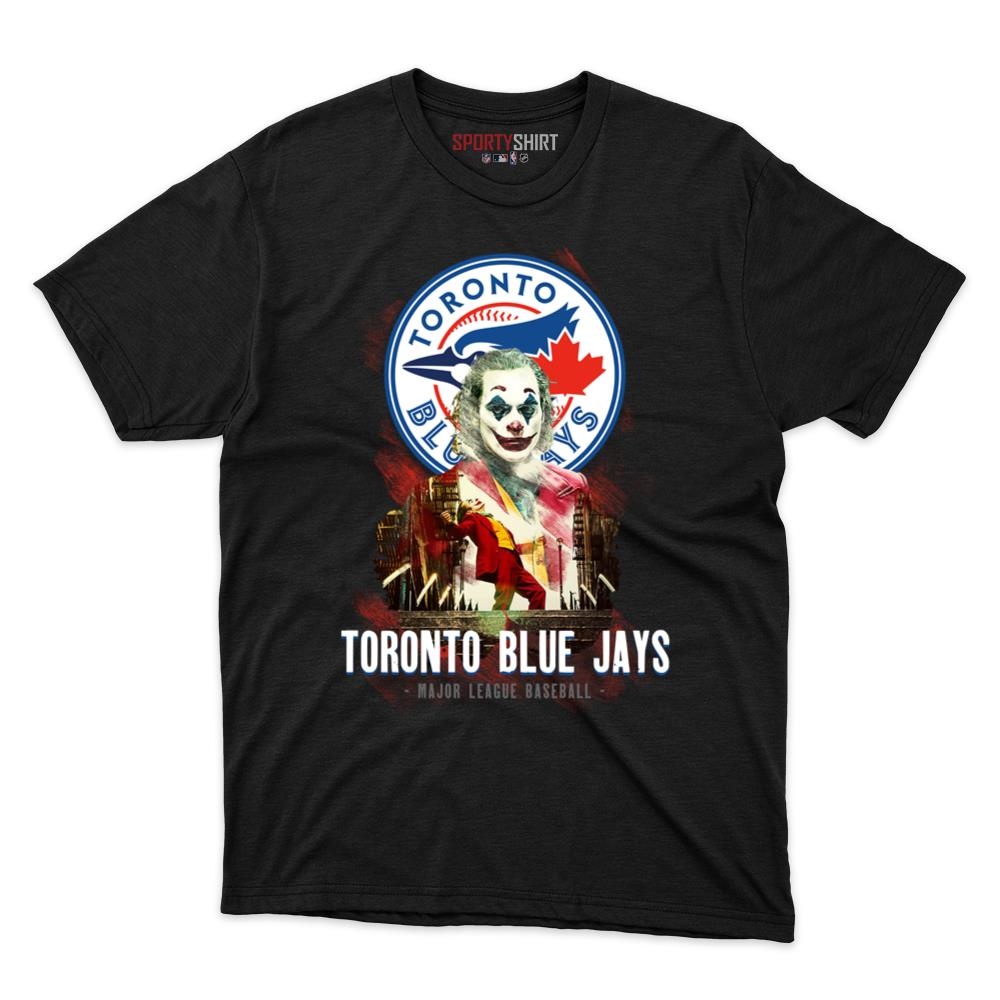 Toronto Blue Jays Put On A Happy Face Joker Shirt, Funny Unisex Cotton Graphic Tee, Game Day Fan Gift