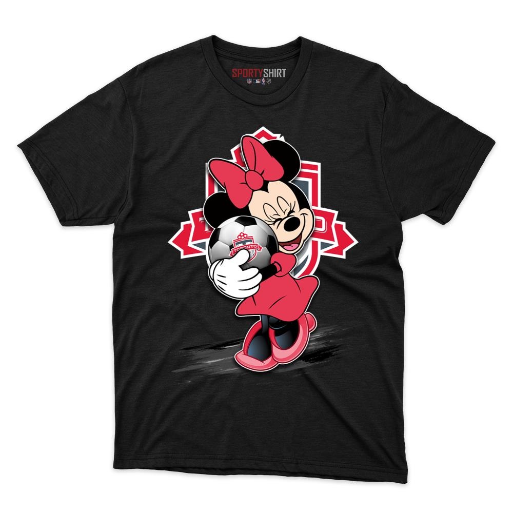 Toronto FC MLS Minnie Mouse Soccer Shirt, Unisex Cotton Disney Cartoon Graphic Tee, Game Day Fan Gift