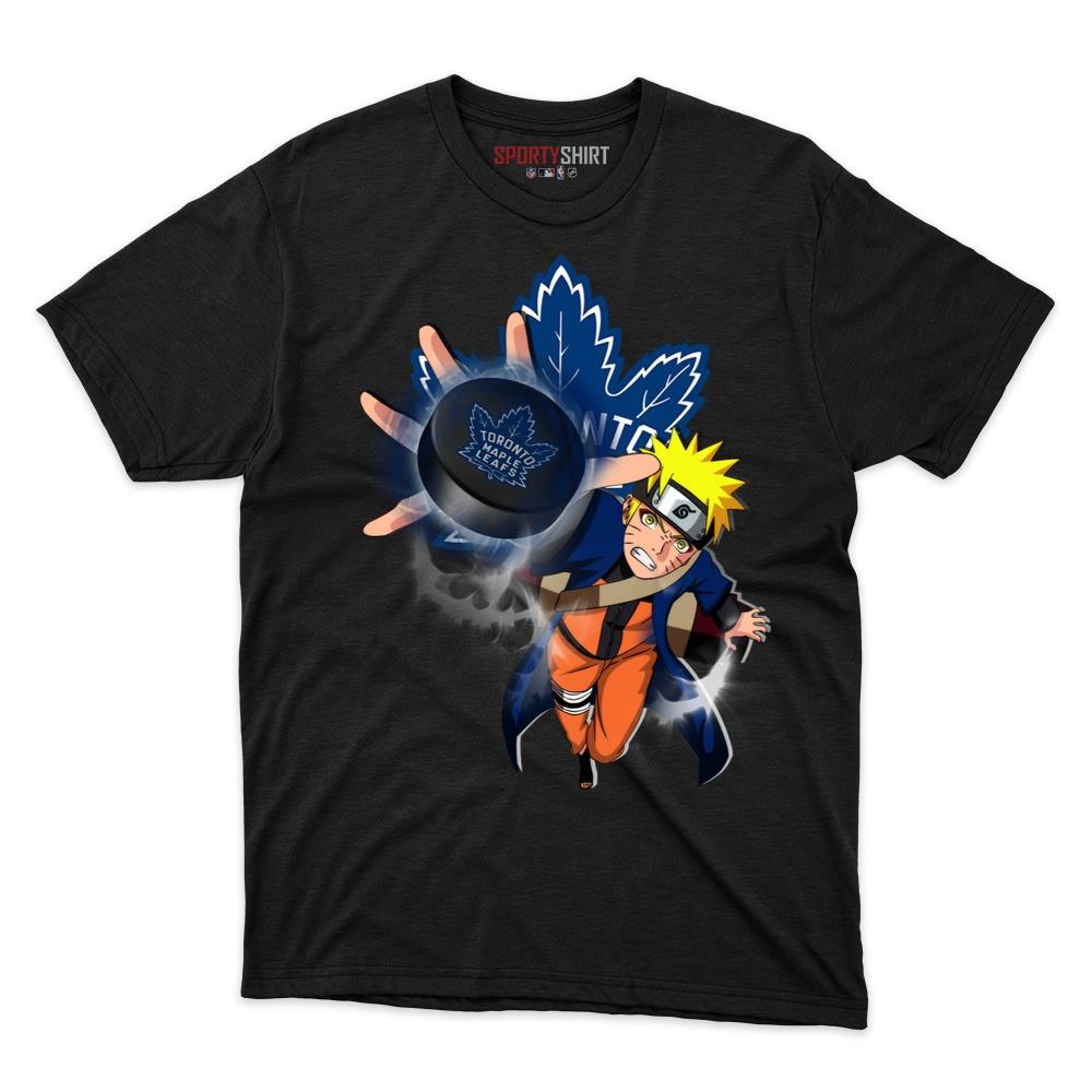 Toronto Maple Leafs Naruto Hokage Shirt, Unisex Cotton Anime Ninja Graphic Tee, Hockey Game Day Fan Gift - photo 1