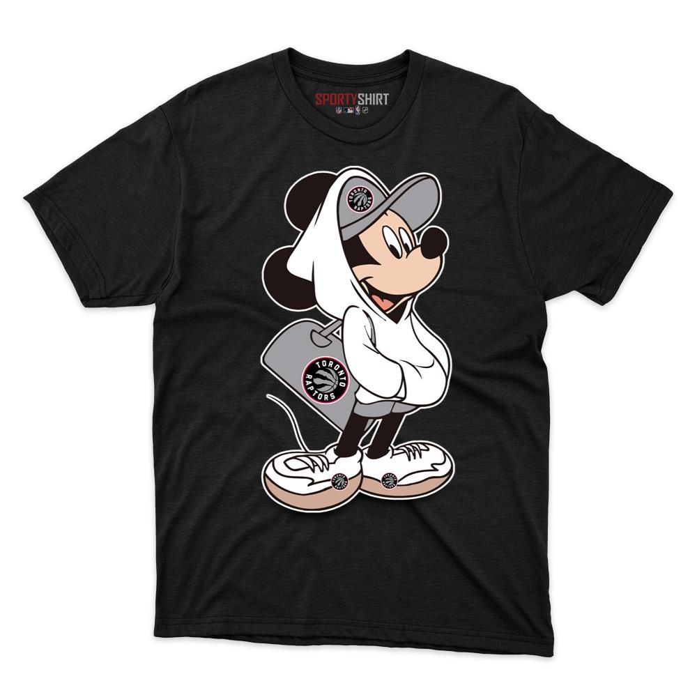 Toronto Raptors Mickey Mouse Crossover Shirt, Unisex Cotton Cartoon Disney Graphic Tee, Game Day Gift