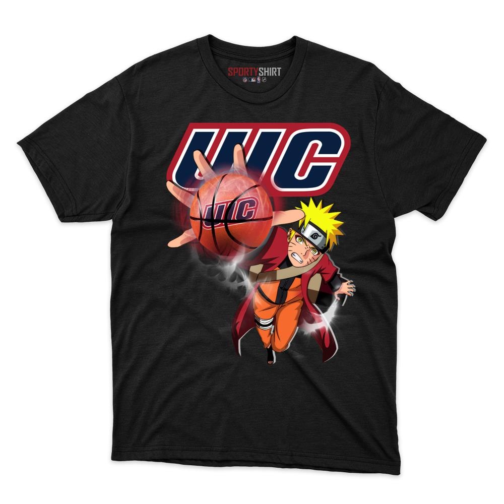 UIC Flames Naruto Ninja Shirt, Unisex Cotton Anime Graphic Tee for College Game Day Fans
