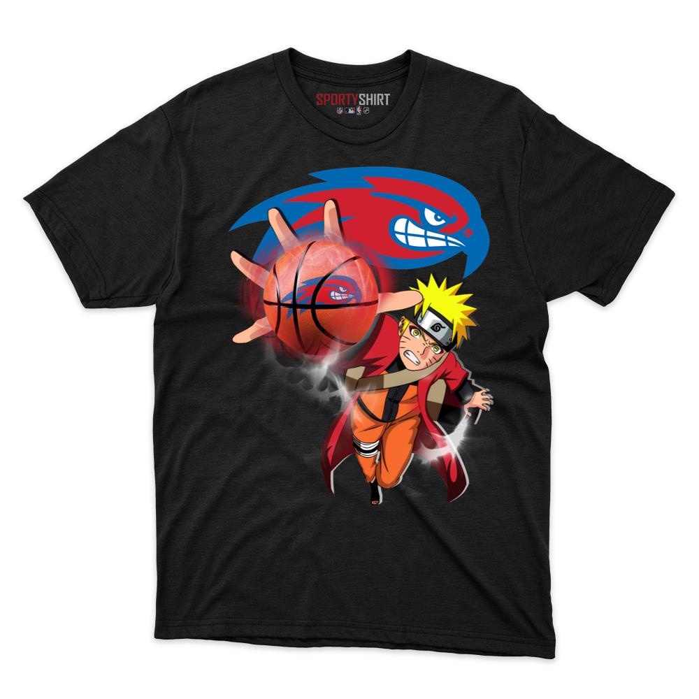 UMass Lowell River Hawks Naruto Ninja Shirt, Unisex Cotton Anime Graphic Tee for College Game Day Fans