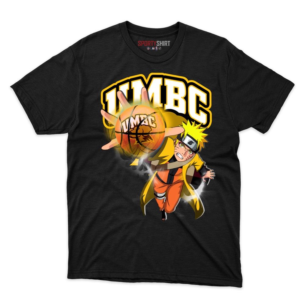 UMBC Retrievers Naruto Ninja Shirt, Unisex Cotton Anime Graphic Tee for College Game Day Fans