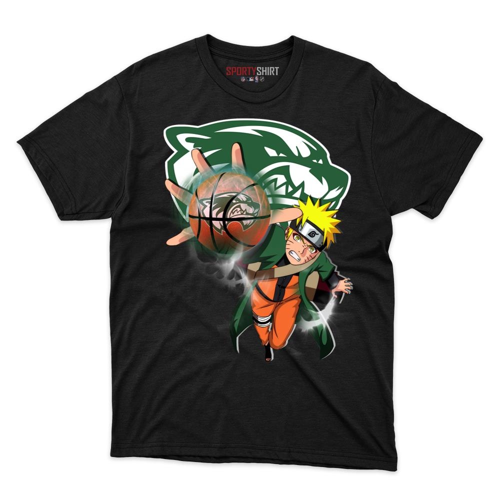 Utah Valley Wolverines Naruto Uzumaki Unisex Cotton Tee, Hidden Leaf Ninja Anime Graphic Shirt, Fan Gift