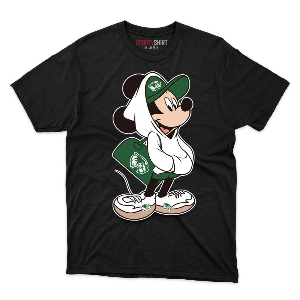 Utah Valley Wolverines Mickey Mouse Unisex Cotton Tee, Disney Cartoon Mashup Graphic Shirt, Game Day Gift