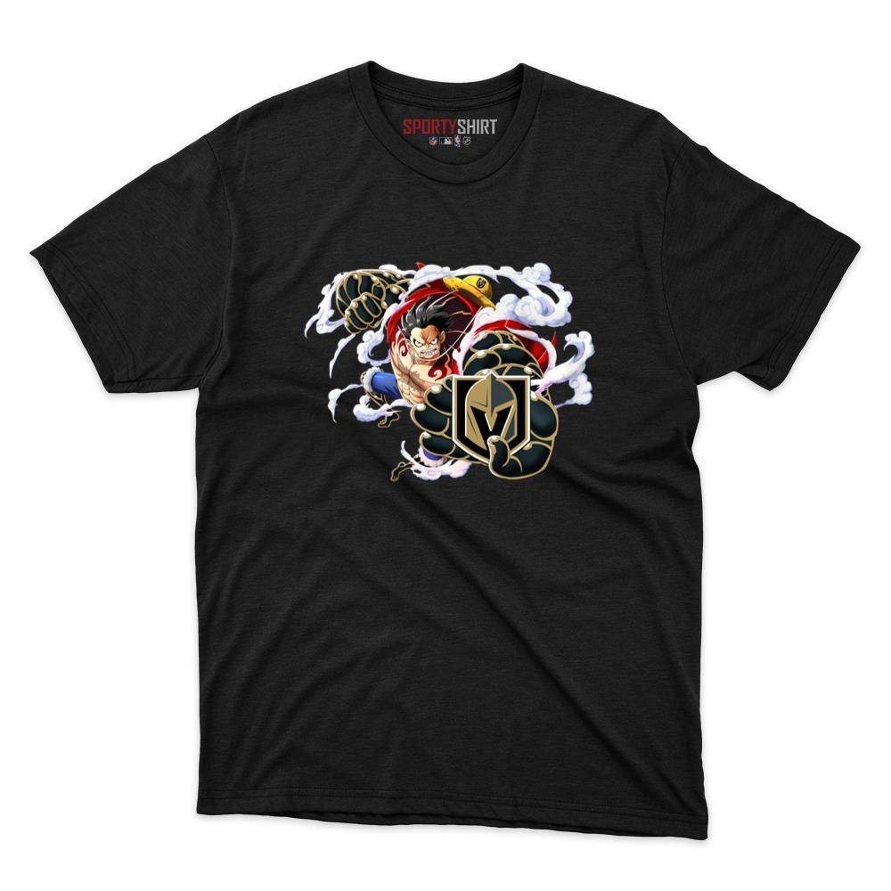Vegas Golden Knights Monkey D Luffy Gear Five One Piece Unisex Cotton Tee, Anime Graphic Shirt, Fan Gift