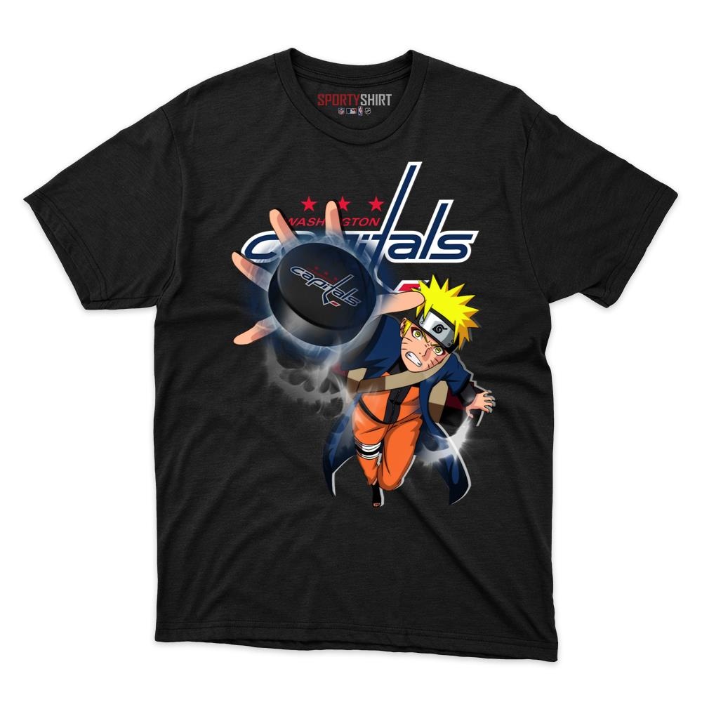 Washington Capitals Naruto Shippuden Unisex Cotton Tee, Anime Ninja Graphic Shirt, Game Day Fan Gift