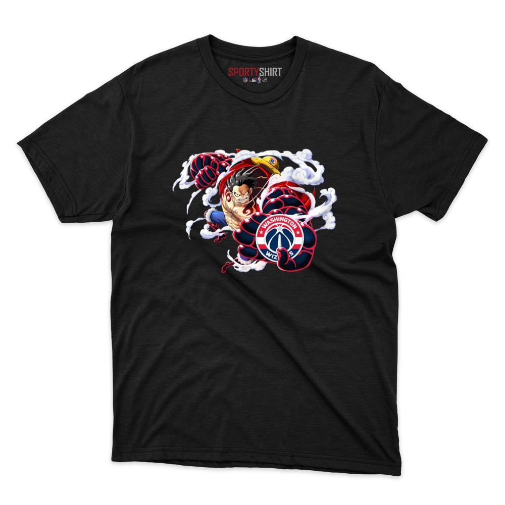 Washington Wizards Monkey D Luffy Gear Five One Piece Unisex Cotton Tee, Anime Graphic Shirt, Fan Gift